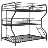 Furniture   Triple Bunk Bed, FULL/Twin/FULL, black
